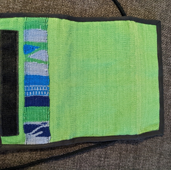 Purse green with stitched accents. Holds alot. Well made, light to carry. NEW! - Picture 4 of 8